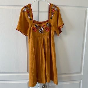 Madewell embroidered mini dress